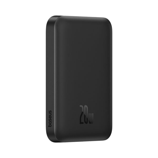 Powerbank Baseus Magnetic Mini Air 6000mAh 20W z ładowaniem indukcyjnym z kablem Baseus Simple USB-C (20V/3A) 30cm - czarnypol