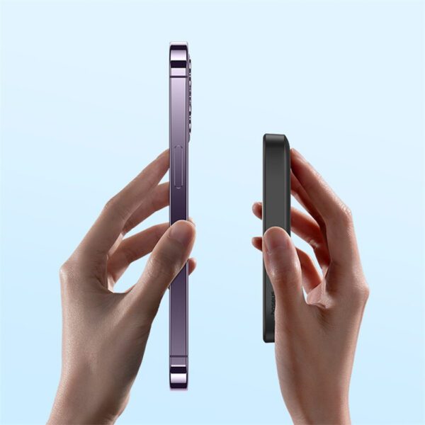 Powerbank Baseus Magnetic Mini Air 6000mAh 20W z ładowaniem indukcyjnym z kablem Baseus Simple USB-C (20V/3A) 30cm - czarnypol