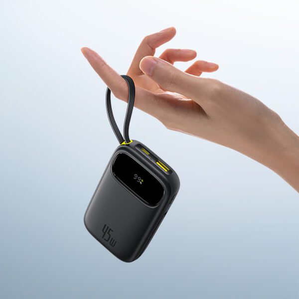 201618_8 Powerbank Baseus EnerFill FC31 10000mAh 45W z kablami USB-C i Lightning - czarnypol