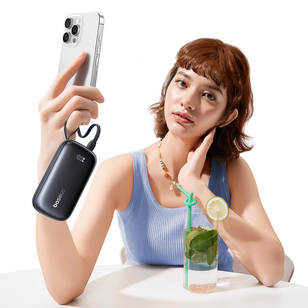 201621_6 Powerbank Baseus EnerFill FC21 Qpow 3 Ultra 10000mAh 45W z dołączonym kablem-smyczą - czarnypol