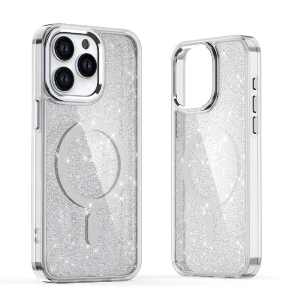Glitter Case MagSafe White Samsung Galaxy S26 Ultrapol