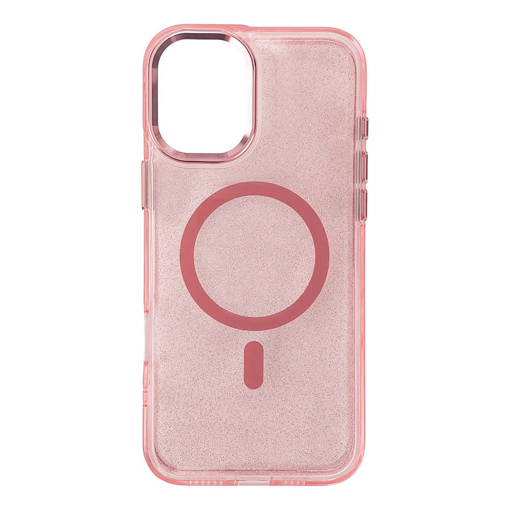 Glitter Case MagSafe Pink Samsung Galaxy S26pol