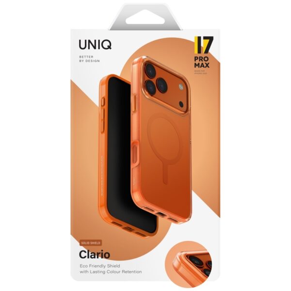 201749_6 Uniq Clario Magclick Charging Case for iPhone 17 Pro Max - Orangeeng