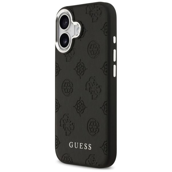 Guess Peony Hot Stamp Script MagSafe Case for iPhone 17 - Blackeng