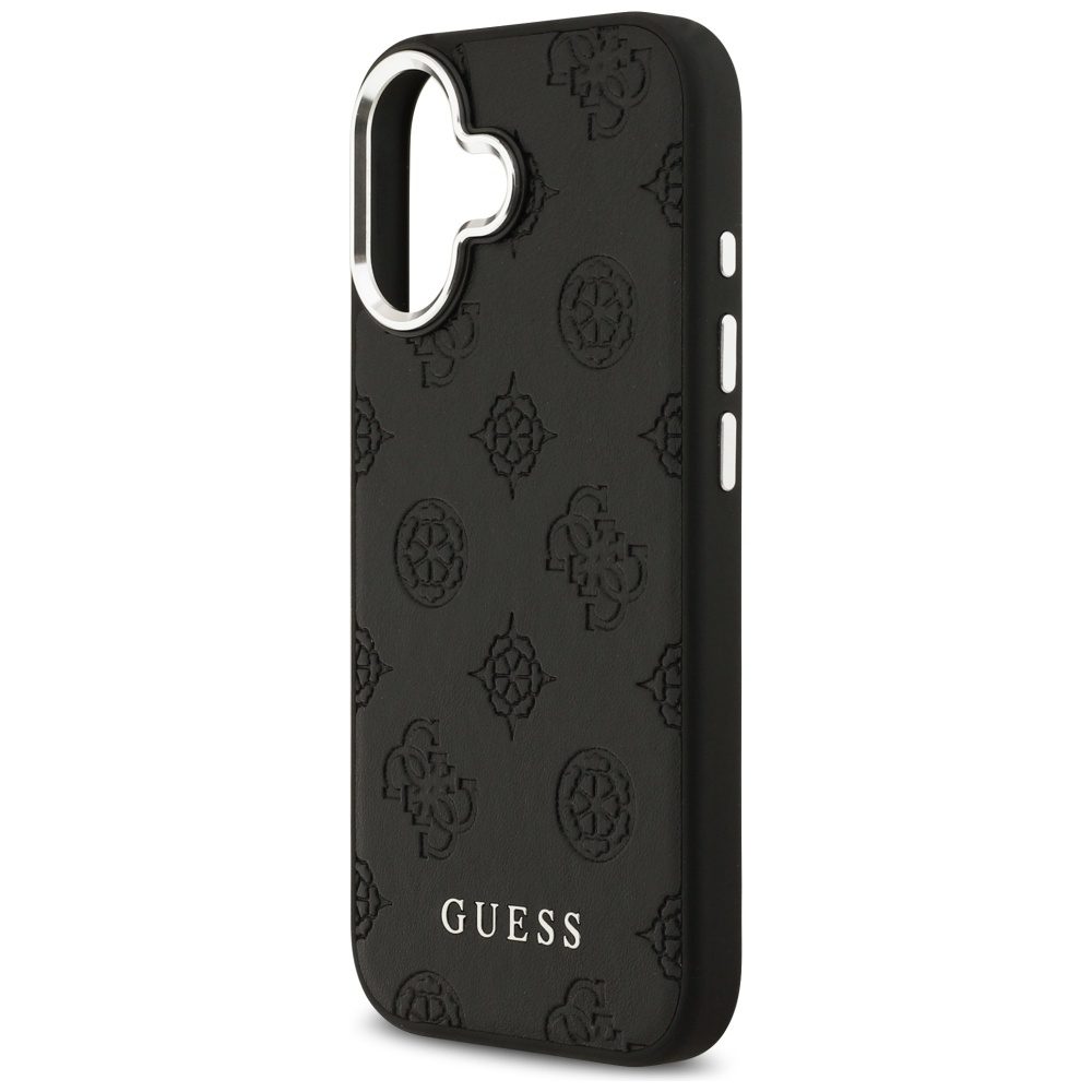 Guess Peony Hot Stamp Script MagSafe Case for iPhone 17 - Blackeng