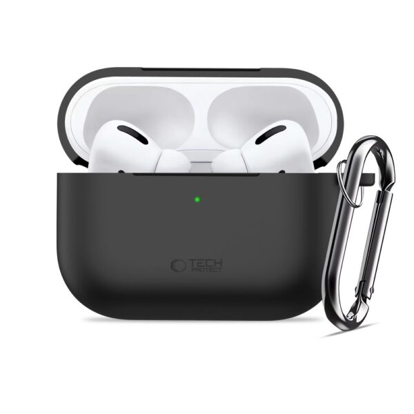 Tech-Protect Silicone Hook Case for AirPods Pro 3 - Blackeng