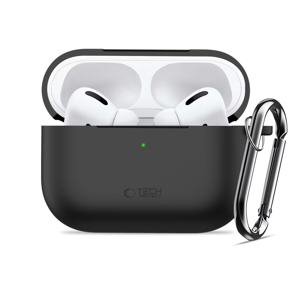 Tech-Protect Silicone Hook Case for AirPods Pro 3 - Blackeng