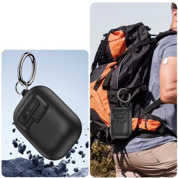 Tech-Protect Slim Hook Case for AirPods Pro 3 - Blackeng