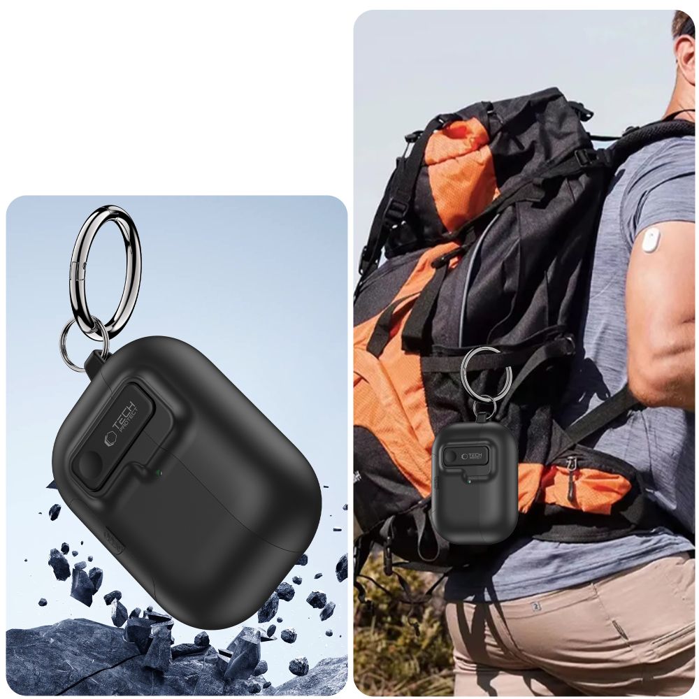 Tech-Protect Slim Hook Case for AirPods Pro 3 - Blackeng