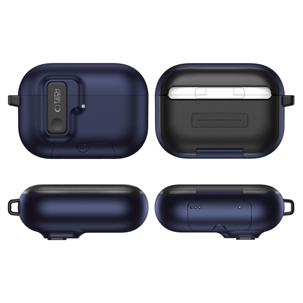 Tech-Protect Slim Hook Case for AirPods Pro 3 - Navy Blueeng