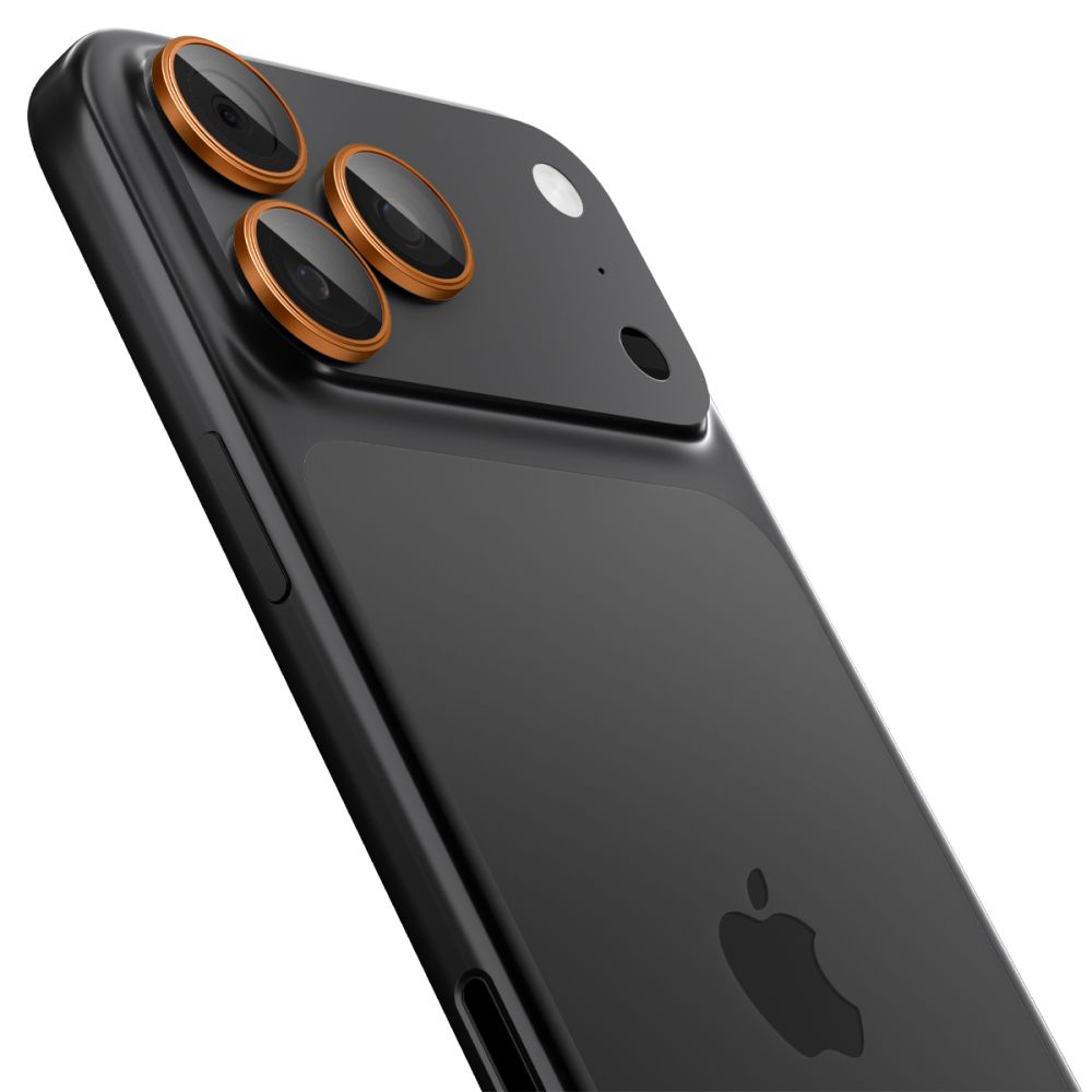 Spigen Optik Pro Camera Lens Glass for iPhone 16 Pro / Max / 17 Pro / Max - Orangeeng