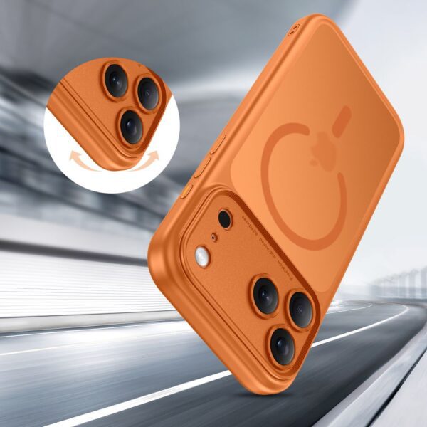 Tech-Protect Magpeak MagSafe CC Case for iPhone 17 Pro - Orangeeng