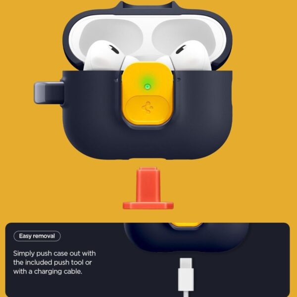 CREATOR: gd-jpeg v1.0 (using IJG JPEG v62), quality = 80 Spigen Nano Pop Case for AirPods Pro 3 - Navy Blue and Yelloweng