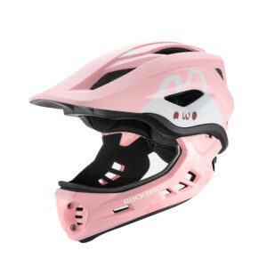 203539_1 Rockbros TT-32002 Rabbit Children's Bike Helmet with Detachable Chin Size M (54-58) - Pinkeng