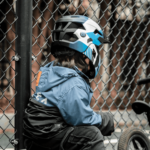 Rockbros TS-61 10110061002 Children's Bike Helmet with Detachable Chin Size M (54-57) - Blueeng