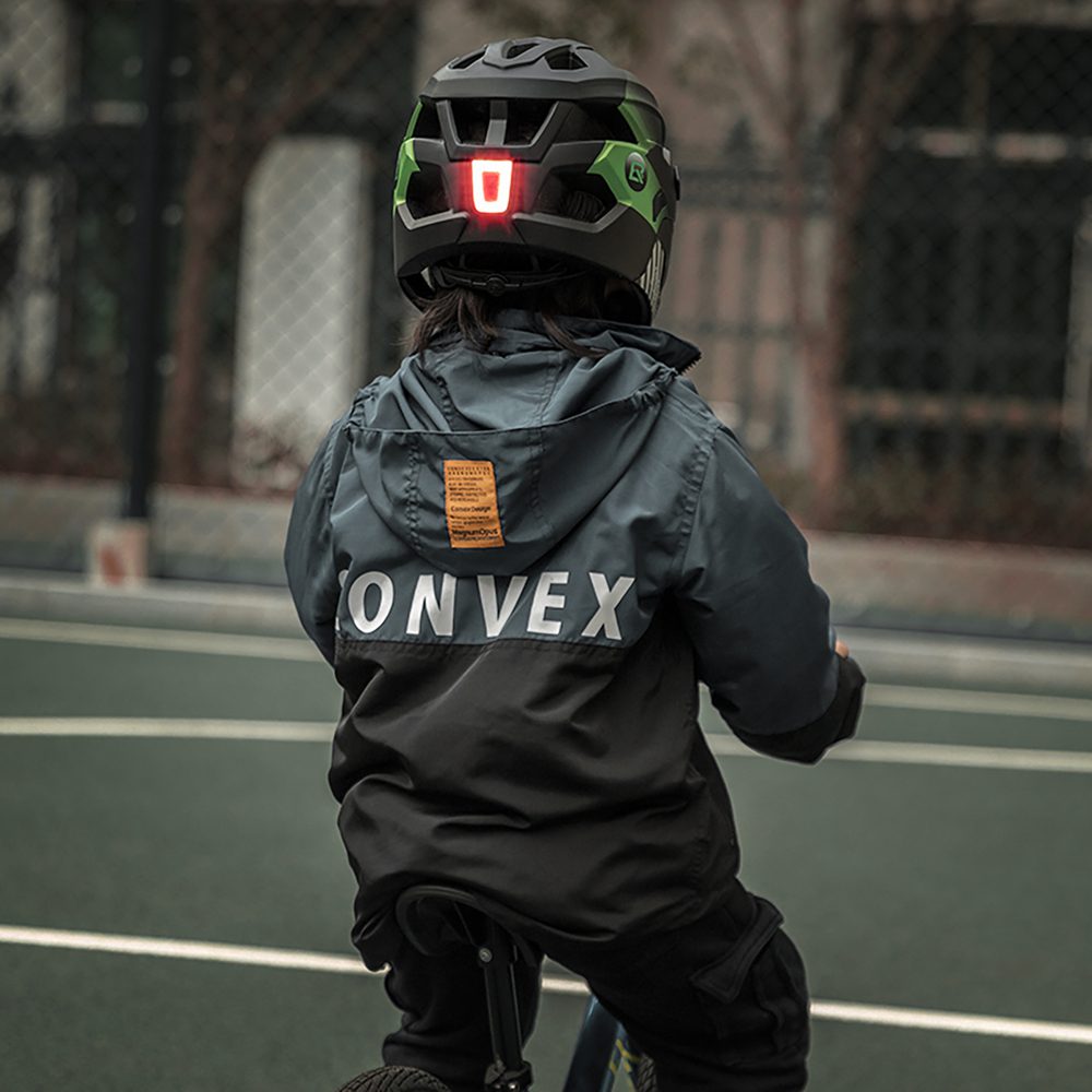 203546_3 Rockbros TS-61 10110061003 Children's Bike Helmet with Detachable Chin Size S (48-54) - Greeneng