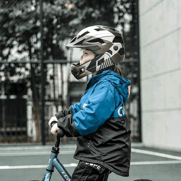 Rockbros TS-61 10110061005 Children's Bike Helmet with Detachable Chin Size S (48-54) - Grayeng