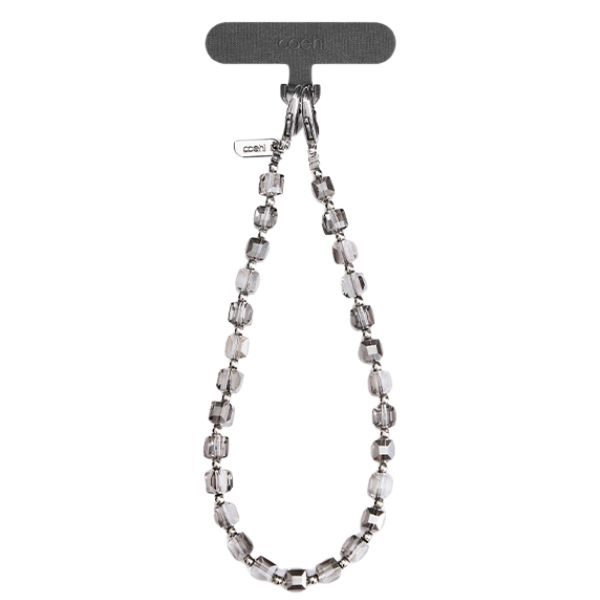 Uniq Coehl Candy Gem Handstrap Universal Phone Strap - Silvereng
