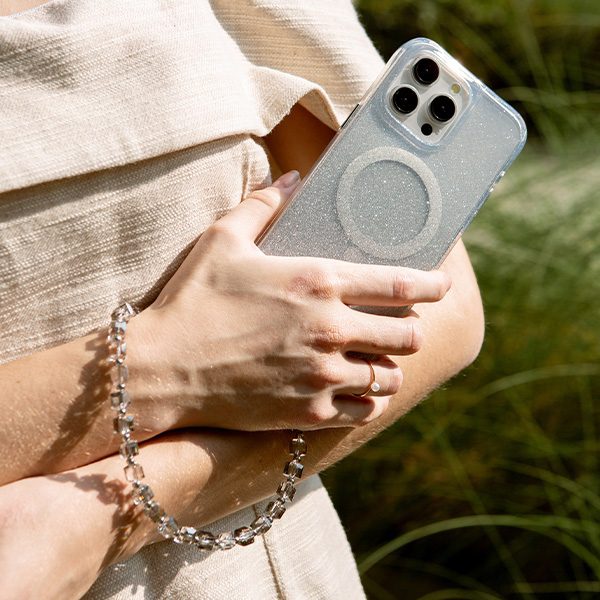 Uniq Coehl Candy Gem Handstrap Universal Phone Strap - Silvereng