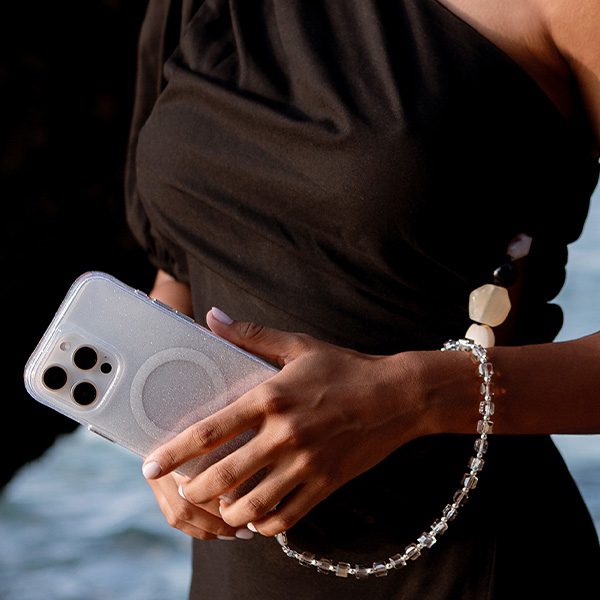 Uniq Coehl Candy Gem Handstrap Universal Phone Strap - Silvereng