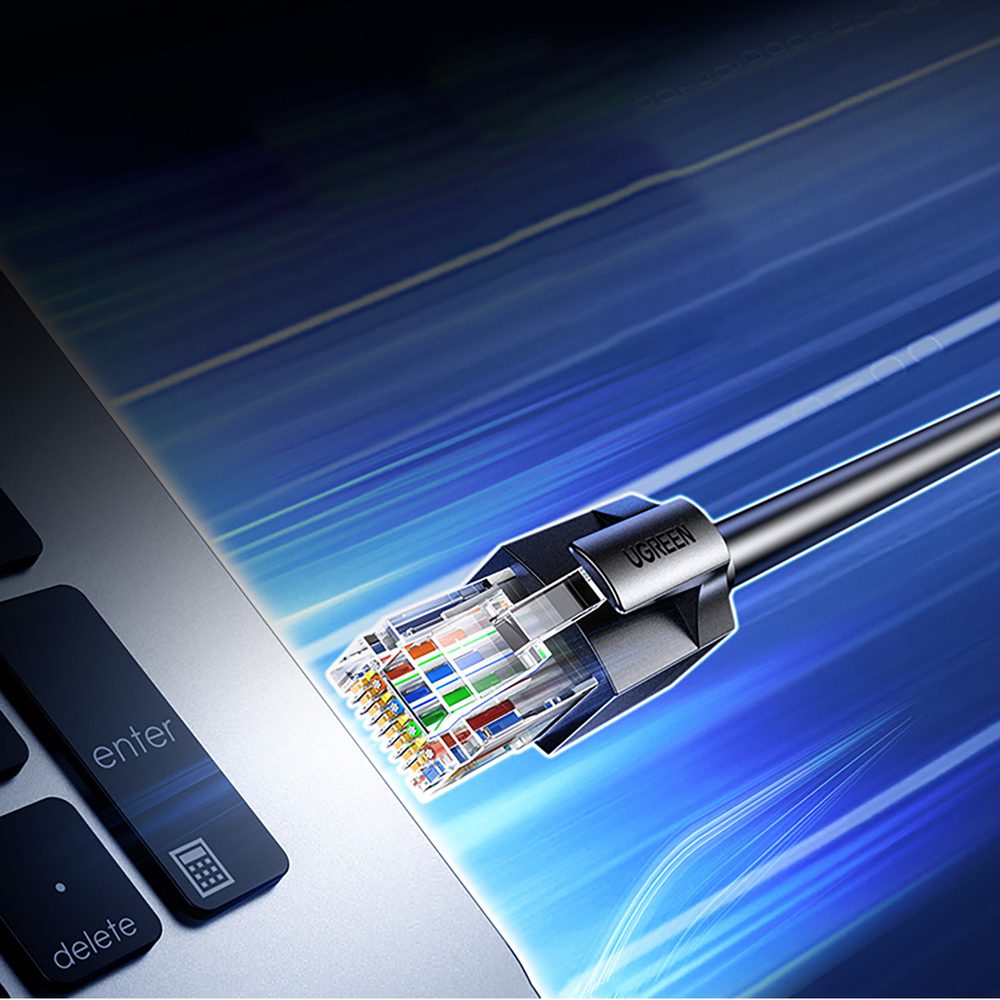 203827_3 Ugreen Cat6A UTP Ethernet Cable 10m - Blackeng