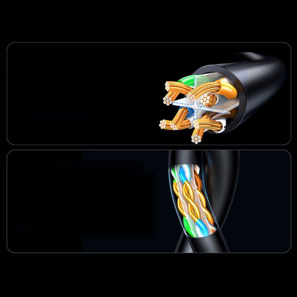 203827_5 Ugreen Cat6A UTP Ethernet Cable 10m - Blackeng