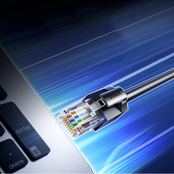 203842_4 Ugreen Cat6A UTP Ethernet Cable 8m - Blackeng