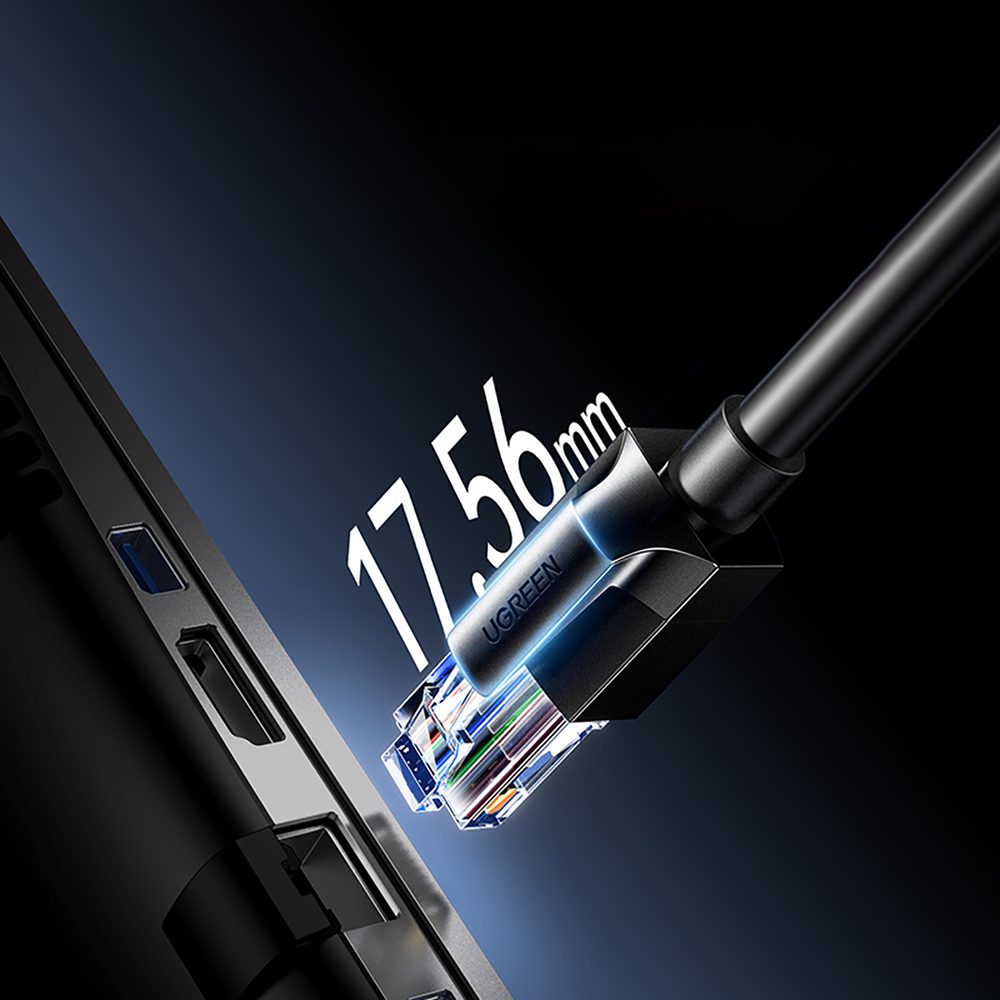 203842_6 Ugreen Cat6A UTP Ethernet Cable 8m - Blackeng