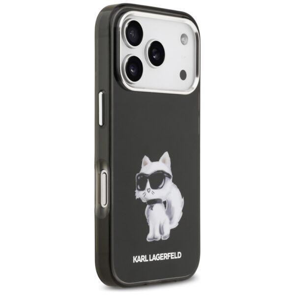 203962_4 Karl Lagerfeld IML Aquarelle Choupette & Logo MagSafe Case for iPhone 17 Pro - Blackeng