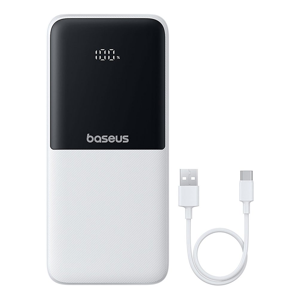 204277_7 Powerbank Baseus Lipow 10000mAh 22,5W z dwoma wbudowanymi kablami (z kablem Baseus Simple USB-A - USB-C 3A 20cm) - białypol
