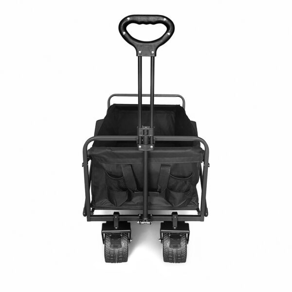 204306_3 Wozinsky WZP-100 beach, tourist, garden trolley, durable, wide wheels, with safety net up to 100 kg - blackeng