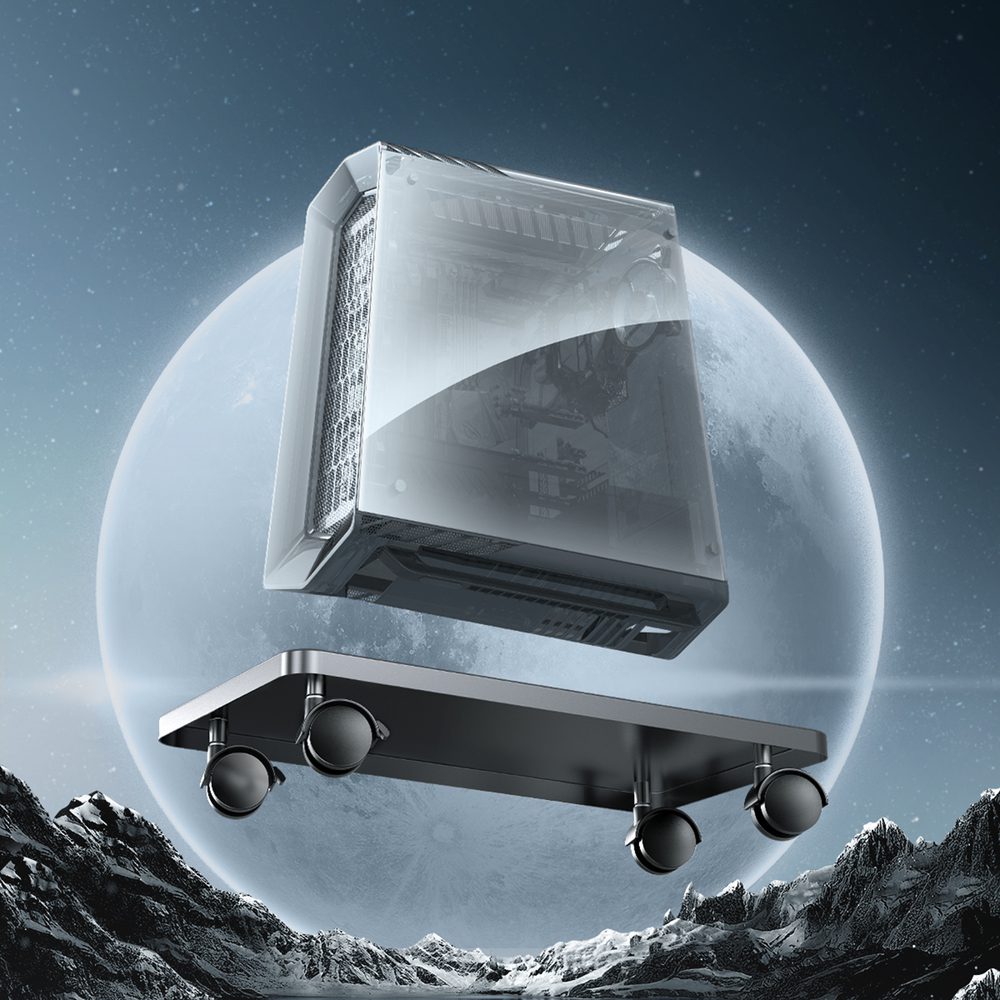 204308_4 Orico CPB6 Computer Stand with Wheels - Blackeng