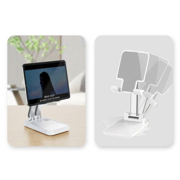 Folding phone stand for tablet (K15) - whiteeng