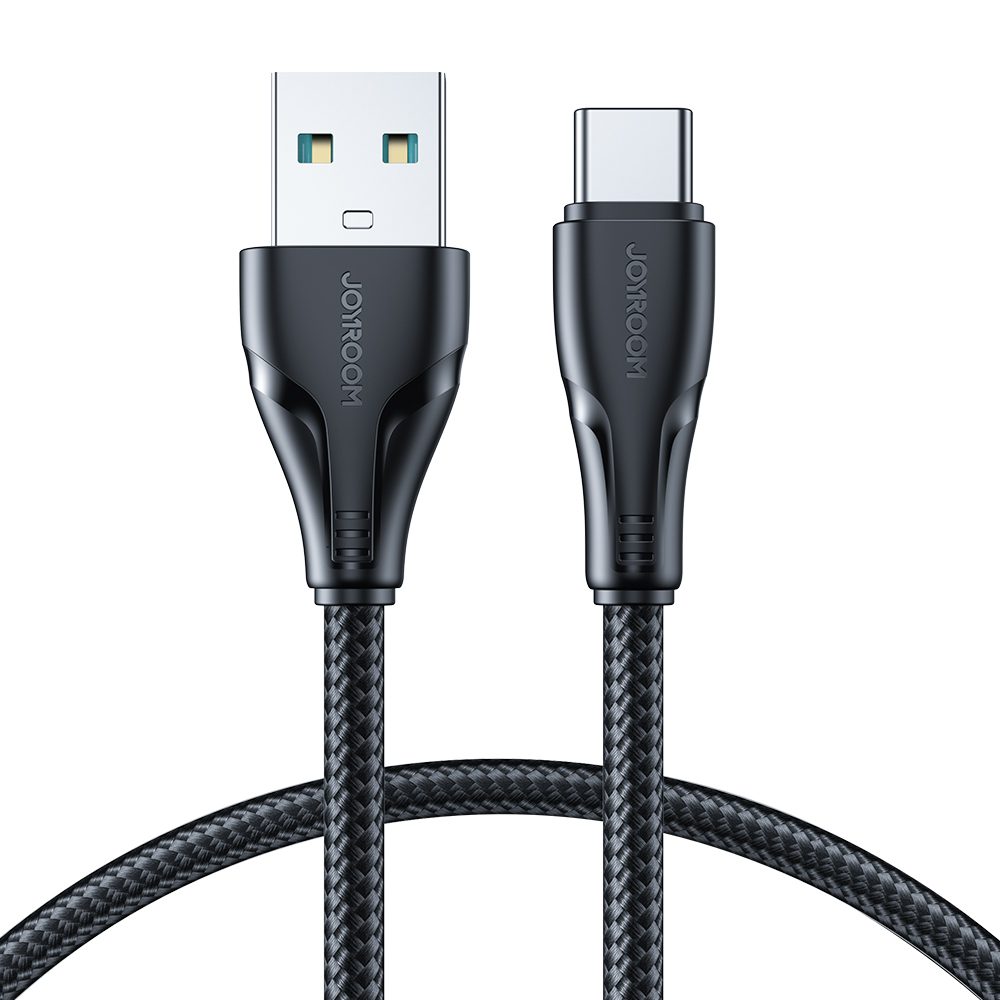 204312_1 Joyroom Surpass Series A11 USB-A / USB-C 3A Cable 1.2 m - Blackeng