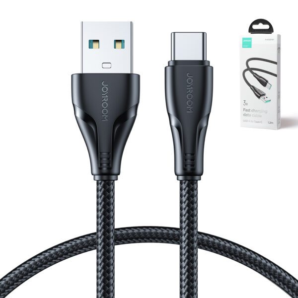 204312_8 Joyroom Surpass Series A11 USB-A / USB-C 3A Cable 1.2 m - Blackeng