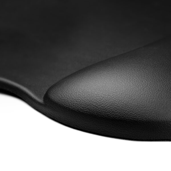 Ergonomic Mouse Pad and Wrist Rest Gel Eco Leather Large Anti-Slip - Blackeng
