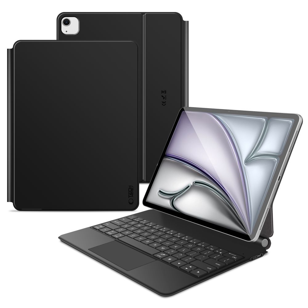 Tech-Protect Smartcase Magnetic with Keyboard for iPad Pro 12.9” 2020 / 2021 / 2022 / iPad Air 13” 2024 / 2025 - Blackeng