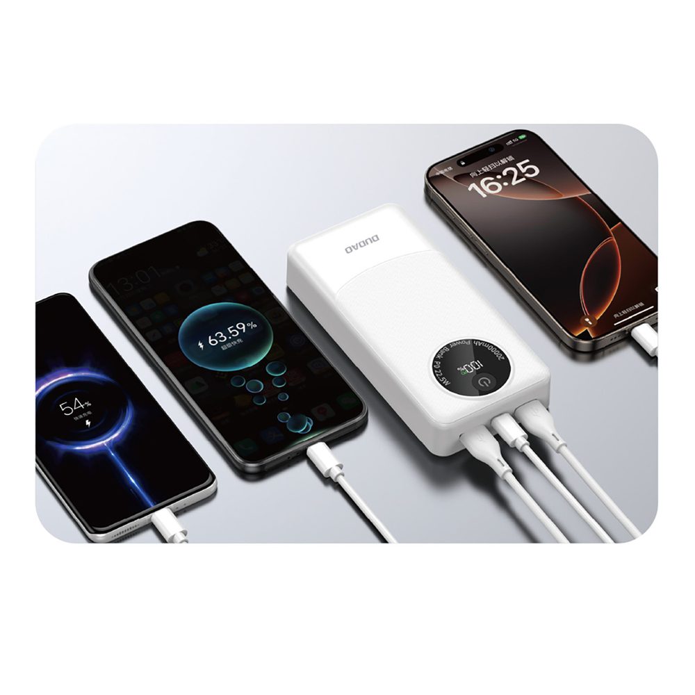 204320_4 Powerbank Dudao K12Pro 22.5W PD 20000mAh USB-A, USB-C - whiteeng