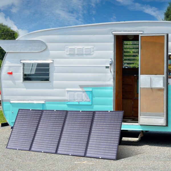 Choetech SC010 solar tourist charger, foldable, 160W - blackeng