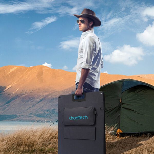 Choetech SC011 solar charger 200W portable solar panel - blackeng