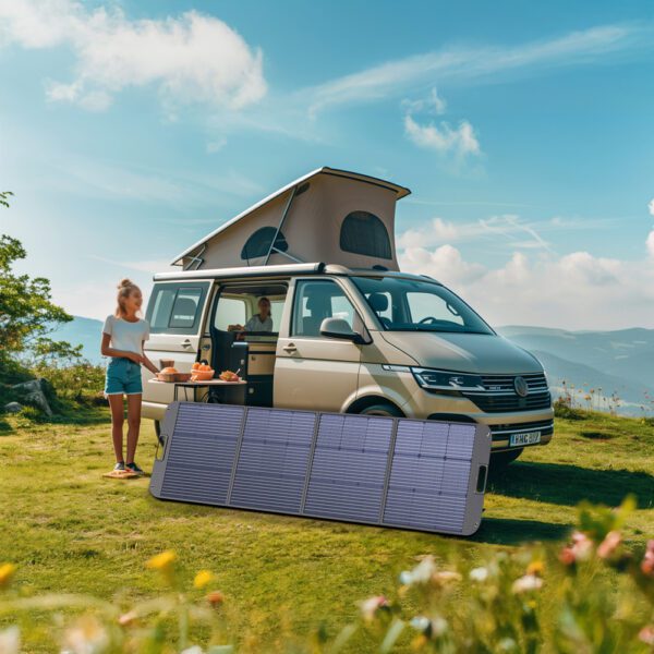 Choetech SC011 solar charger 200W portable solar panel - blackeng