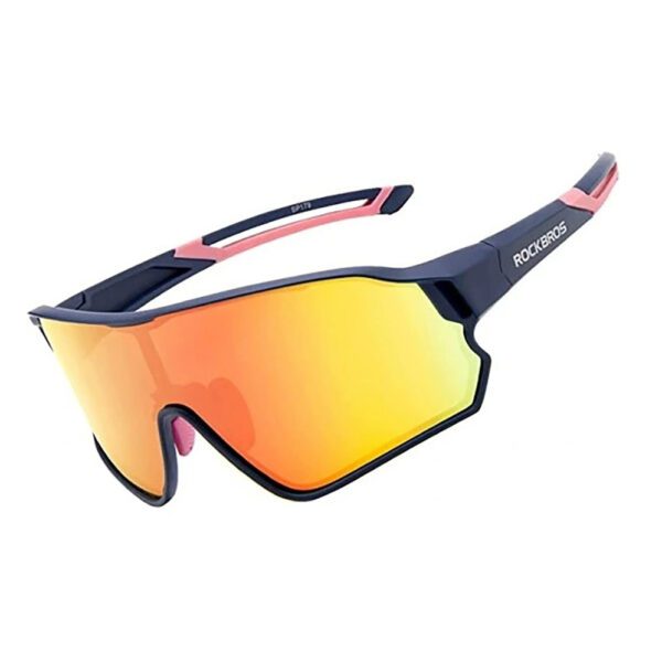 204325_2 Rockbros 10134PL Polarized Cycling Glasses - Blue and Pinkeng