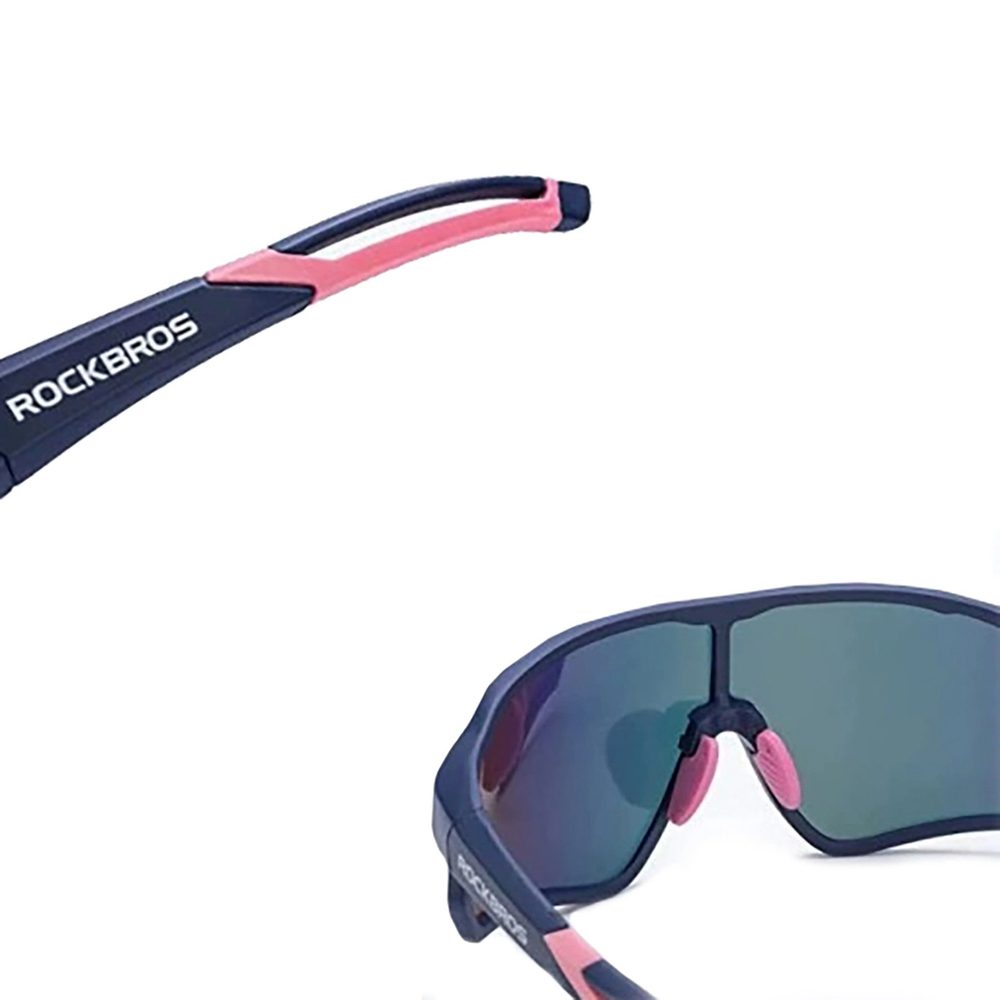 204325_3 Rockbros 10134PL Polarized Cycling Glasses - Blue and Pinkeng