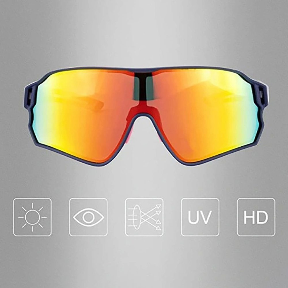 204325_5 Rockbros 10134PL Polarized Cycling Glasses - Blue and Pinkeng