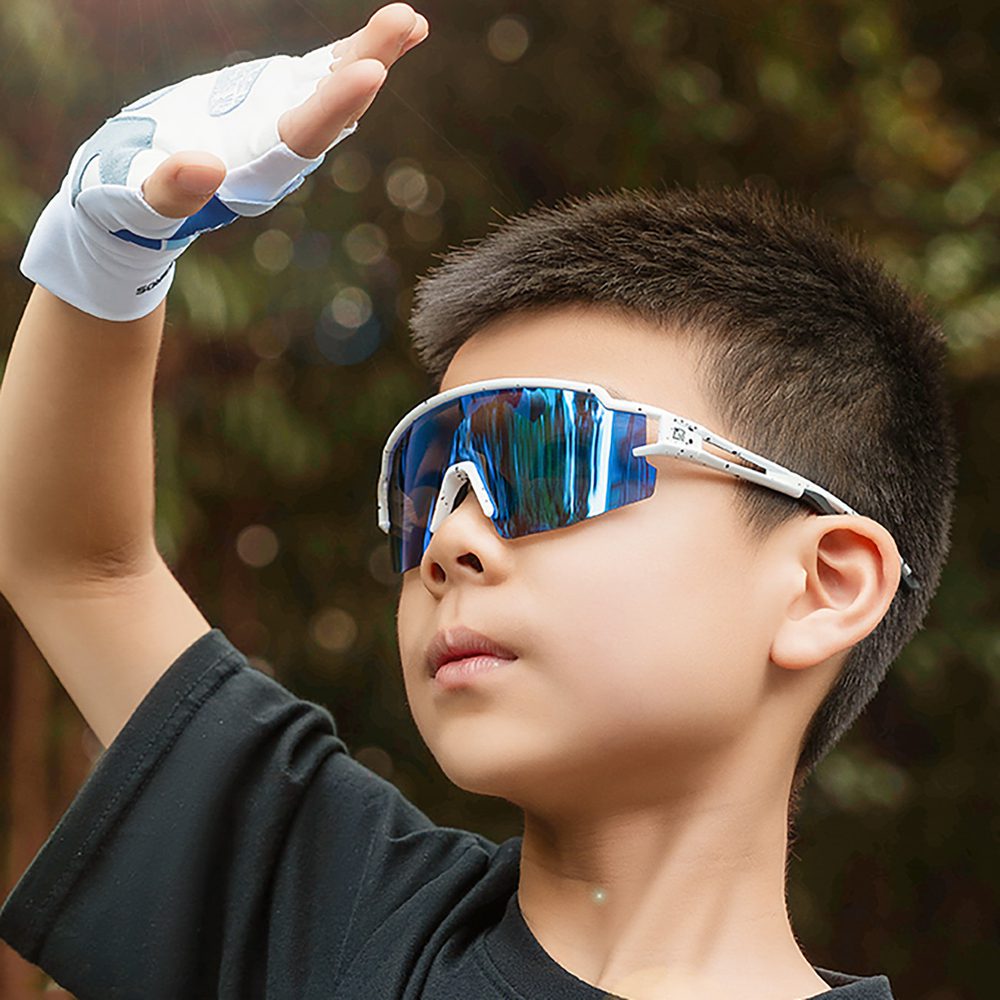 204326_14 Rockbros Kids Cycling Glasses, Polarized, UV Protection, Children's - Whiteeng