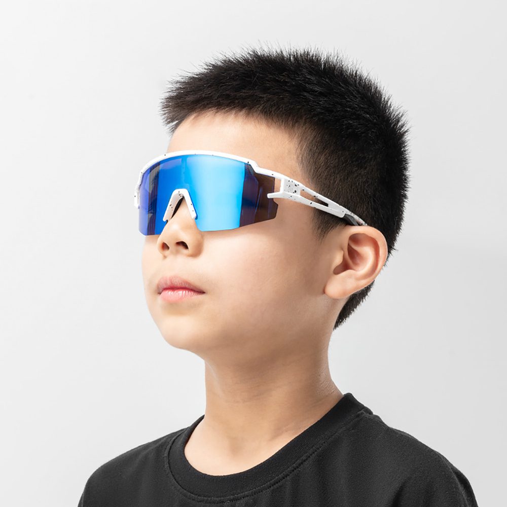 204326_9 Rockbros Kids Cycling Glasses, Polarized, UV Protection, Children's - Whiteeng
