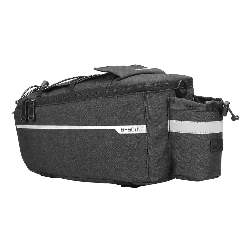204327_3 WYA26Y0S Thermal Bike Pannier Bag with Shoulder Strap - Blackeng