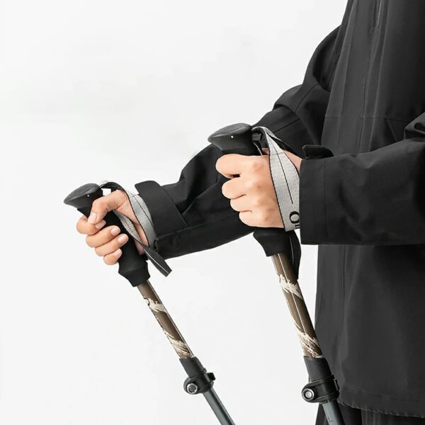 204329_4 Qunature Nordic Walking Trekking Pole Aluminum 110 - 130 cm 1 pc. - Browneng