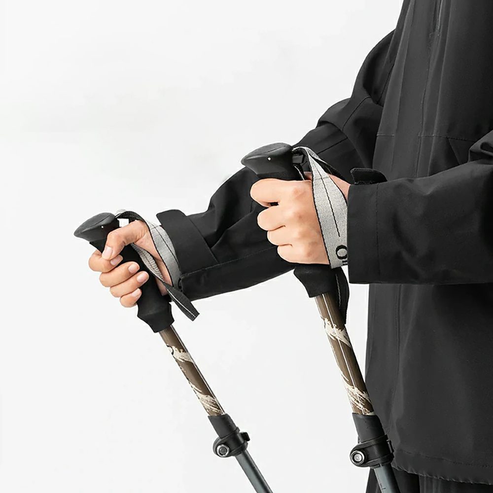 204329_4 Qunature Nordic Walking Trekking Pole Aluminum 110 - 130 cm 1 pc. - Browneng