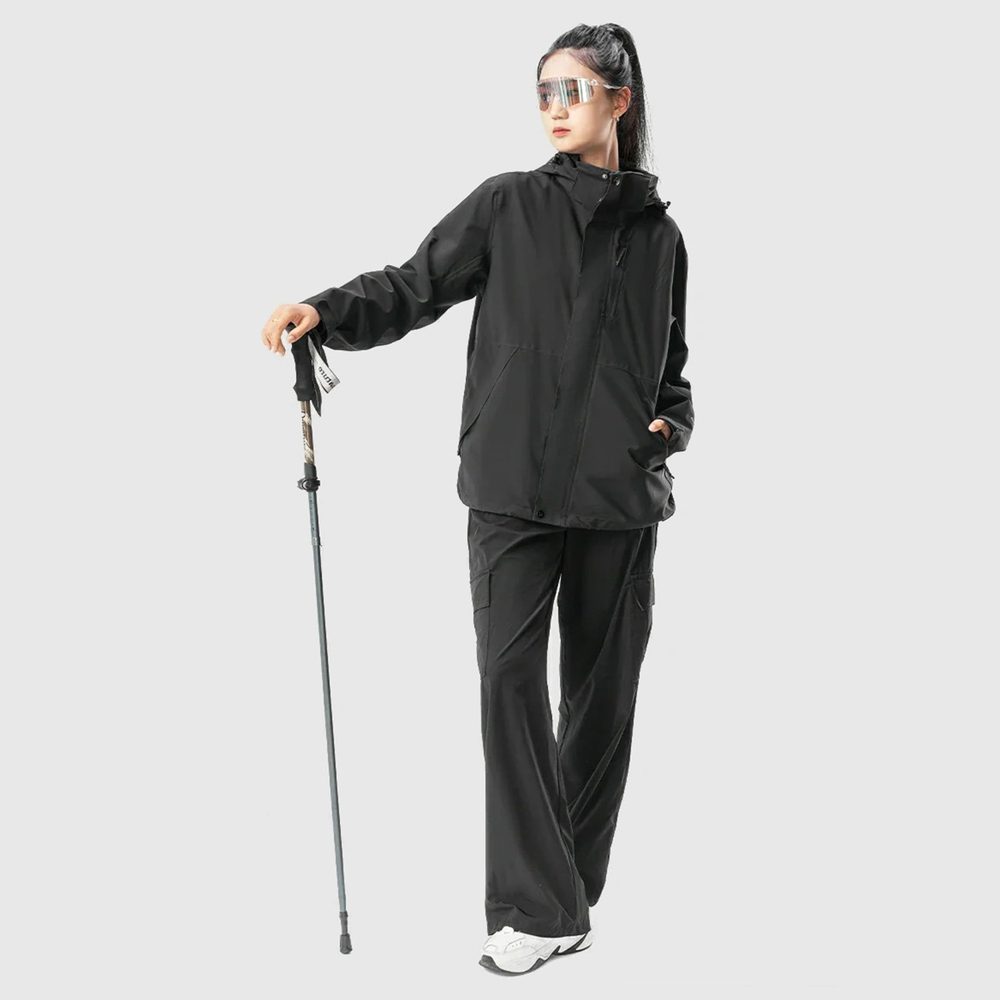 204329_8 Qunature Nordic Walking Trekking Pole Aluminum 110 - 130 cm 1 pc. - Browneng
